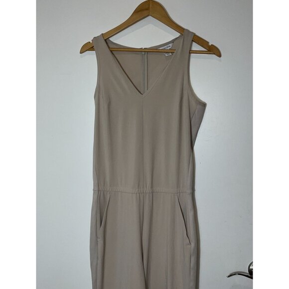 Athleta Brooklyn Jumpsuit, Cream, Size 4 tall - Picture 3 of 10